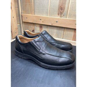 Johnston & Murphy Mens XC4 System Sheepskin Black Leather Slip-On Shoes Size 13M